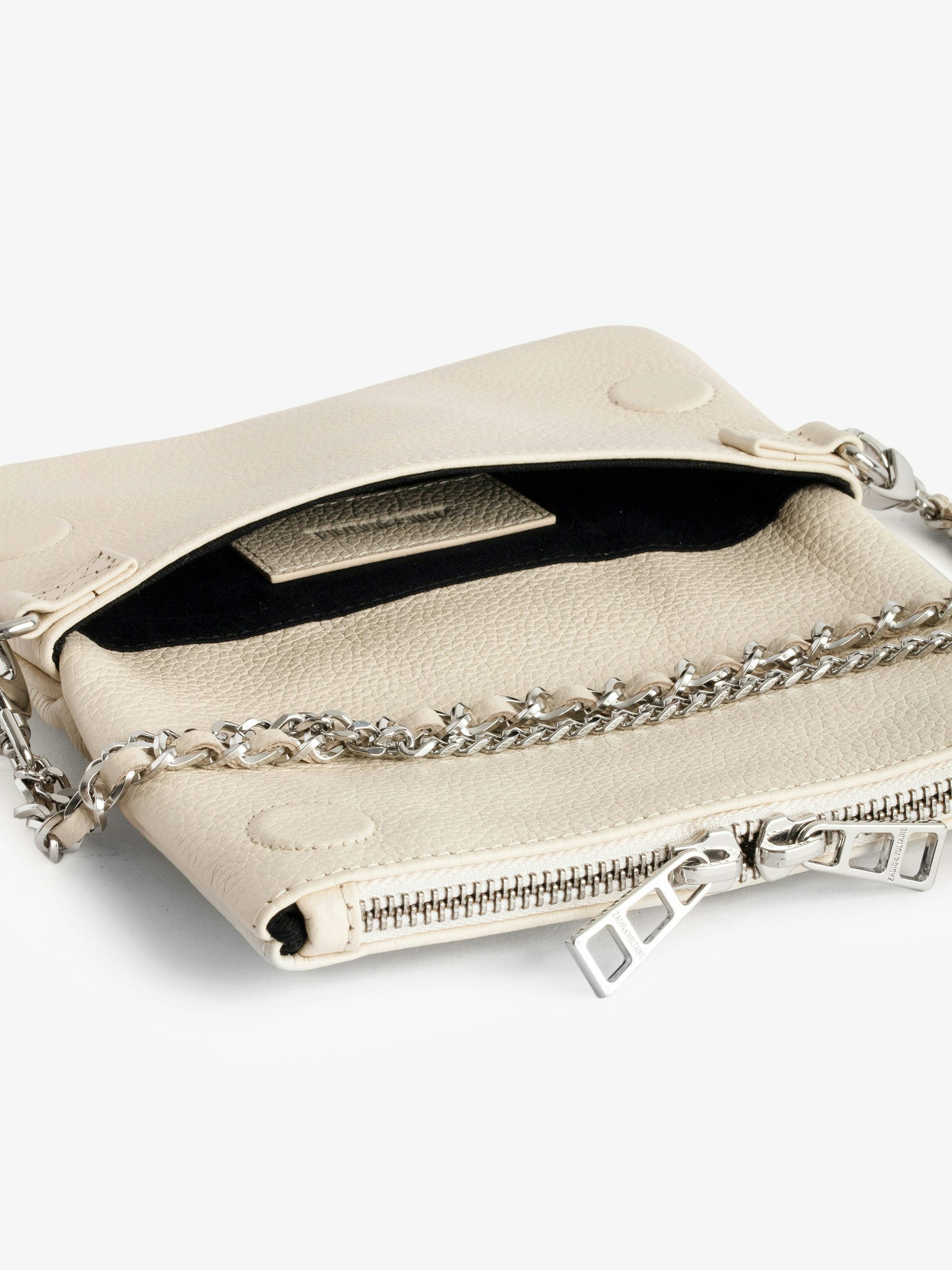 Pochette Rock Nano Swing Your Wings - Pochette Rock Nano in pelle con ali Swing Your Wings intercambiabili.